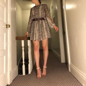 Banana republic snake print dress